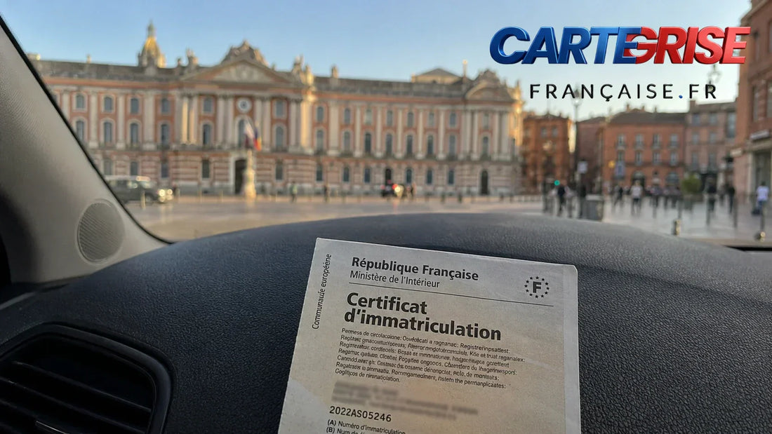 Capitole de Toulouse et voiture — carte grise Occitanie 2026 tarif cheval fiscal 59,50 euros Toulouse Montpellier