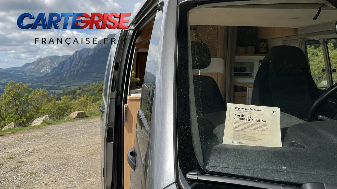Camping-car et van aménagé sur route — carte grise VASP 2026 homologation DREAL fourgon aménagé exonération malus CO2