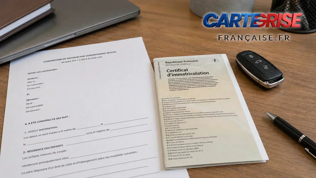 Carte grise et divorce 2026 - que faire en cas de séparation ou de PACS rompu