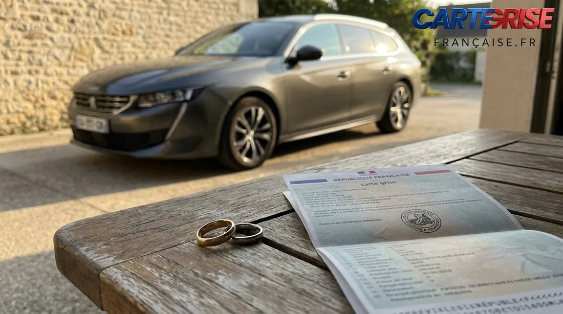Alliances de mariage et carte grise — changement de nom après mariage ou divorce 2026 France