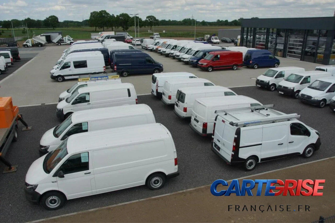 Fourgon utilitaire blanc — carte grise CTTE 2026 taxe Y2 malus CO2 exonération démarches France