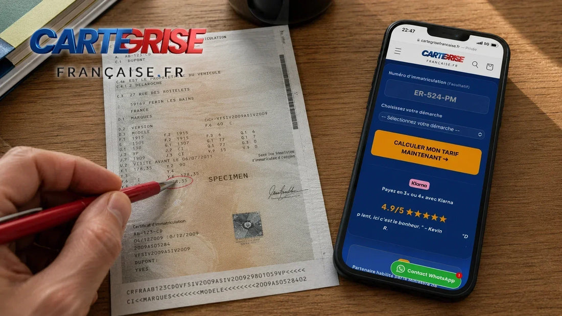 Erreur sur la carte grise 2026 - comment corriger nom, adresse ou VIN : démarche et documents