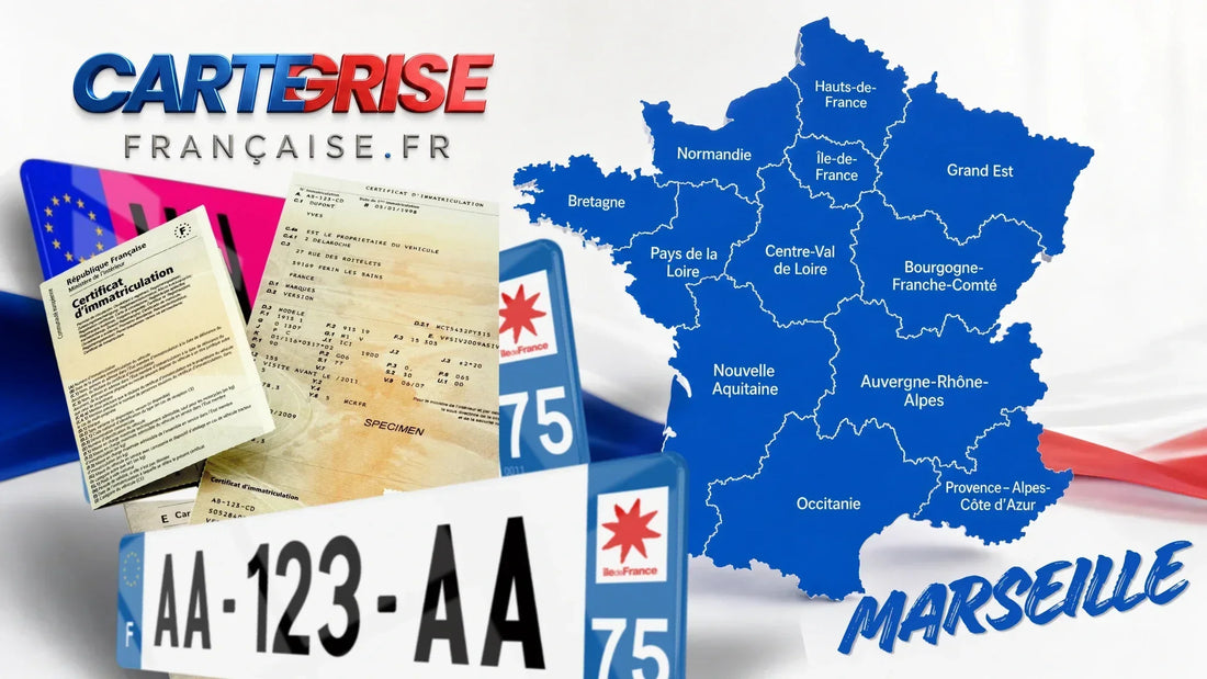 Vieux-Port de Marseille — carte grise en ligne Bouches-du-Rhône 2026