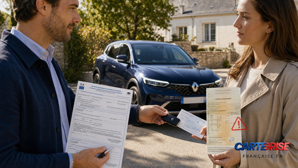 Voiture achetée sans carte grise barrée : que faire en 2026 ?