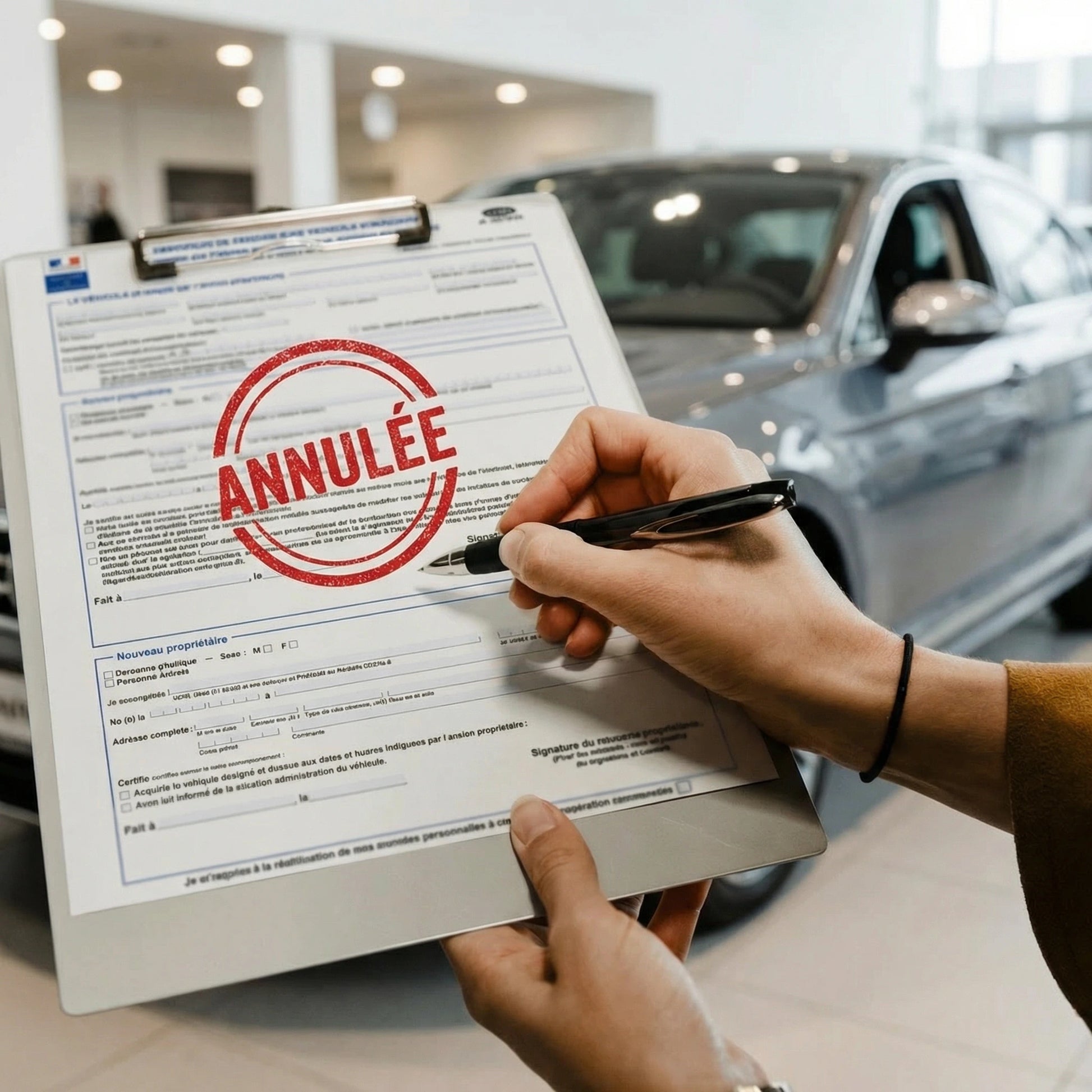 annuler une vente. annulation de cession