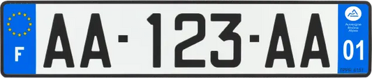 Plaques d'immatriculation